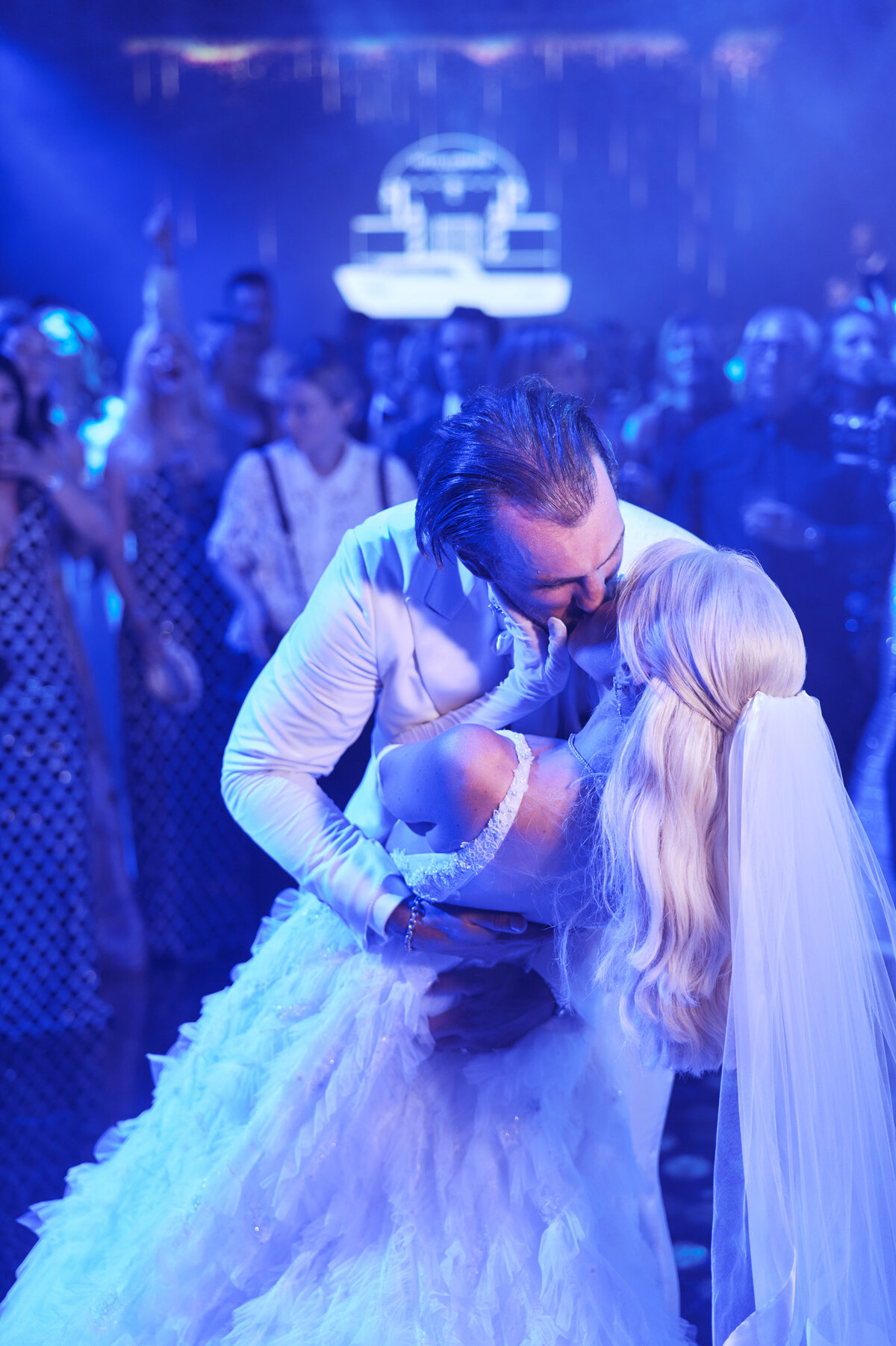 Ryan Pulock and wife Danielle at cocktail hour