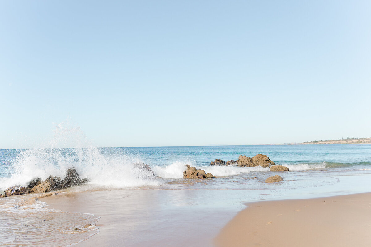 Shot of Crystal Cove Seashore on January 22nd, 2022.