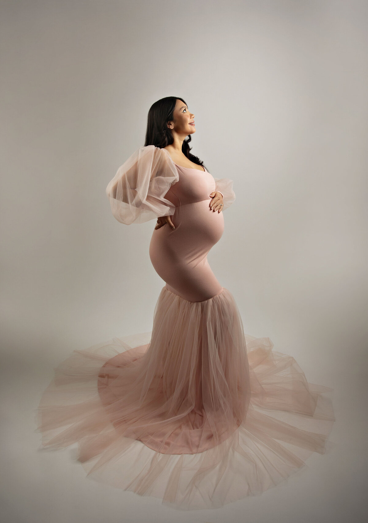  photo shoot floral background best san antonio texas photographers gown maternity photography session 