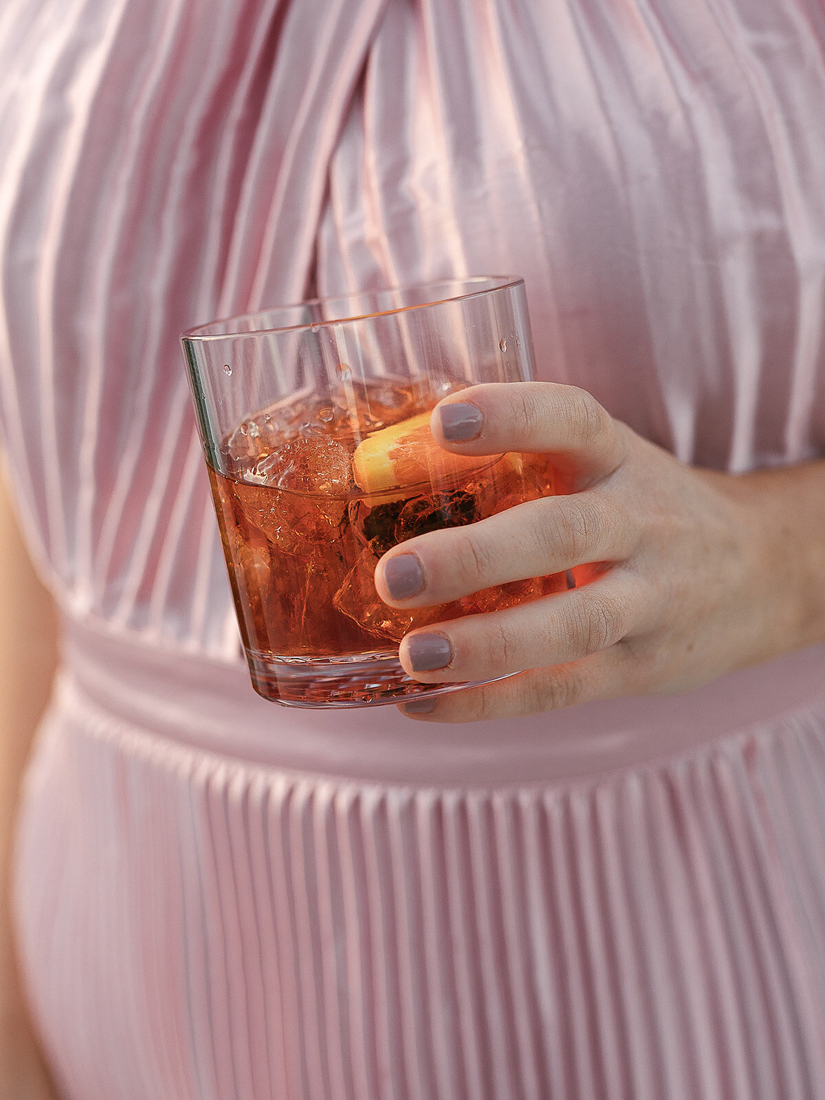 wedding reception drinks pink