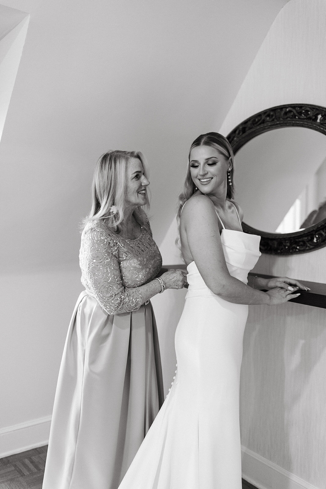 bride-and-mother-of-the-bride-getting-ready-saint-clements-castle