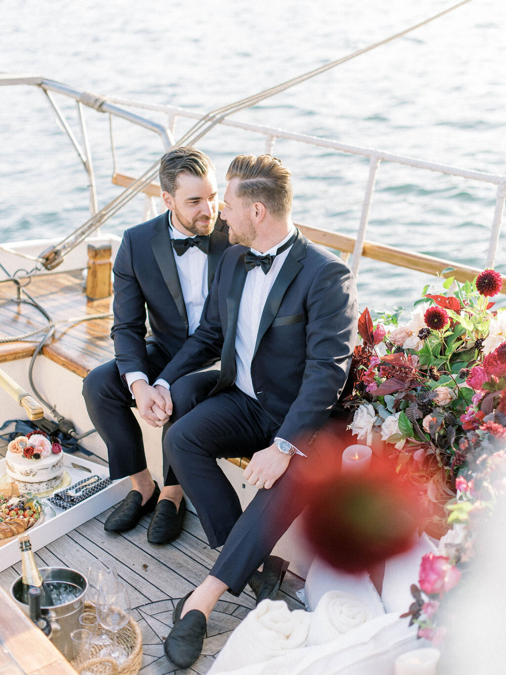 Kate-Murtaugh-Events-Boston-Harbor-sail-boat-yacht-elopement-wedding-planner-grooms