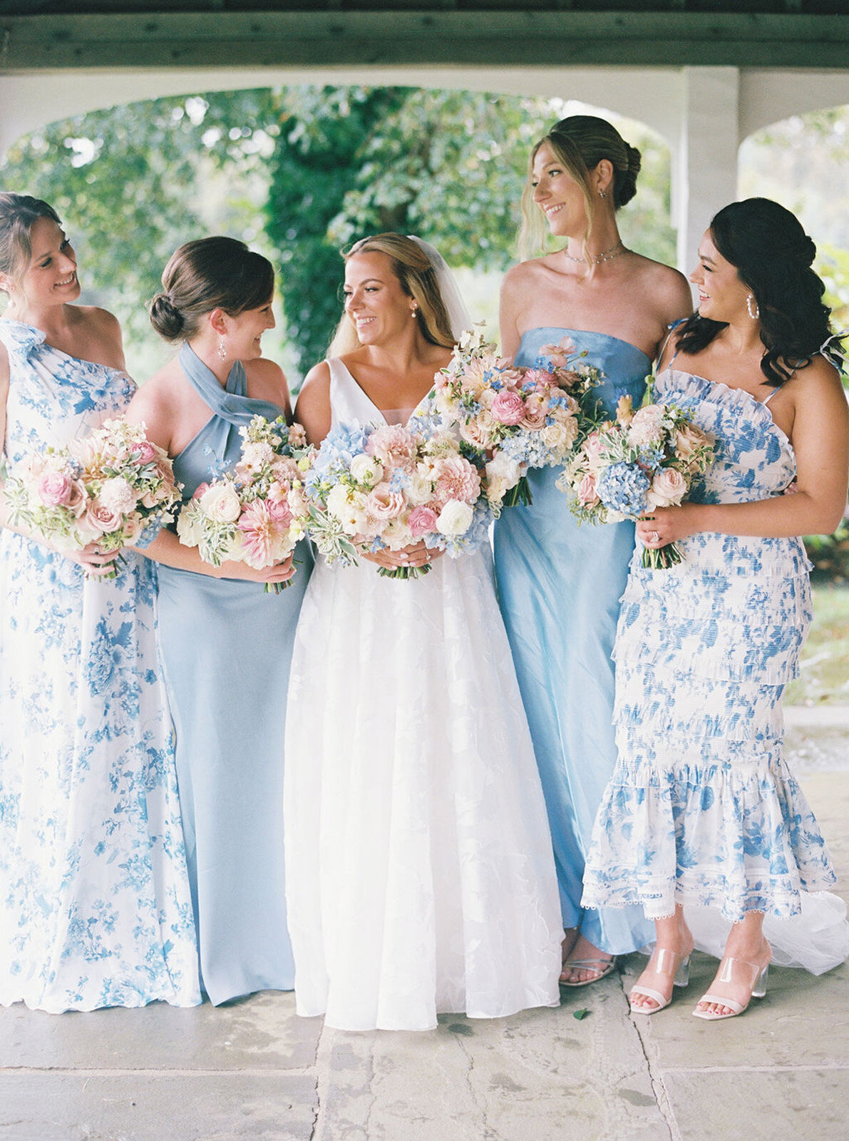 Kate_Murtaugh_Events_Cape_Cod_tented_wedding_bridesmaids_florals