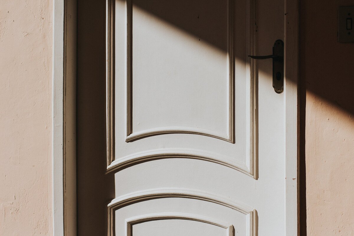 Wooden Door of White Color