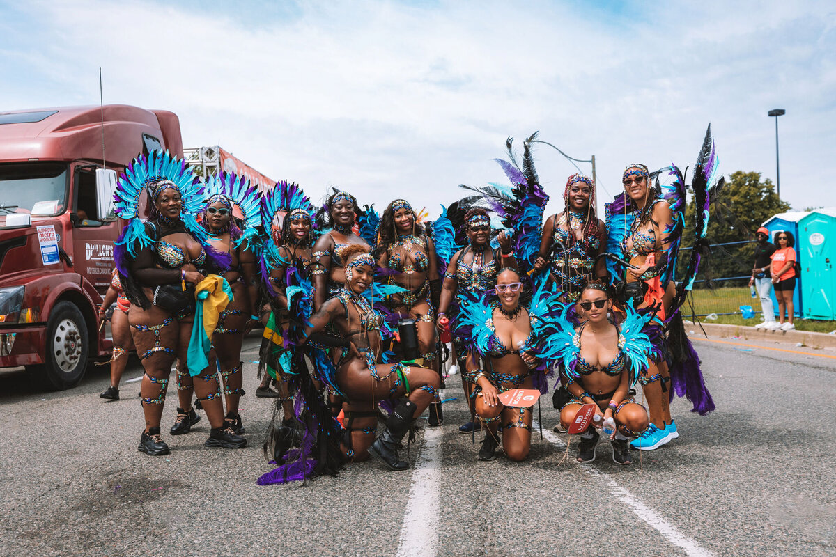 Photos of Masqueraders from Toronto Carnival 2023 - Sunlime Mas Band - Medium Band of The Year 2023-111