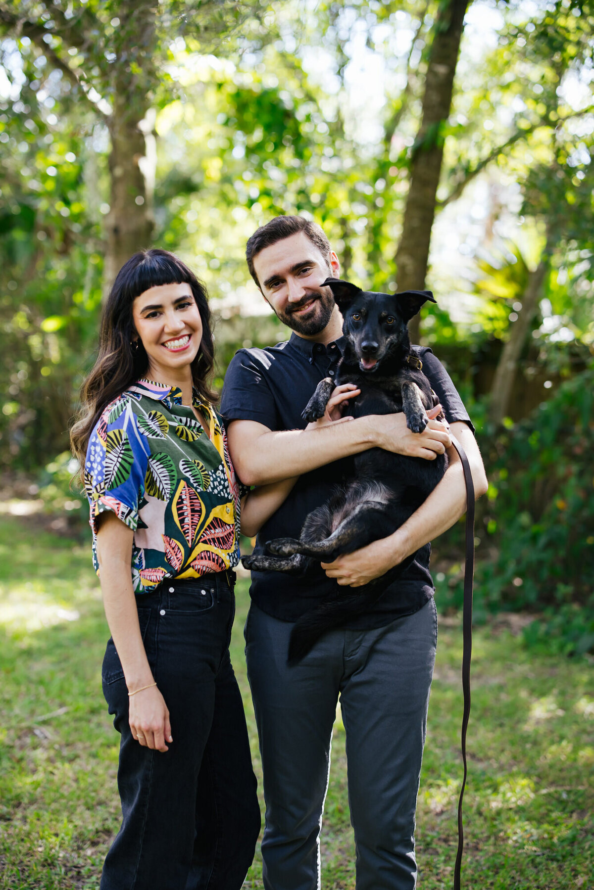 Gainesville-Engagement-Portraits-At-Home-Puppy-62