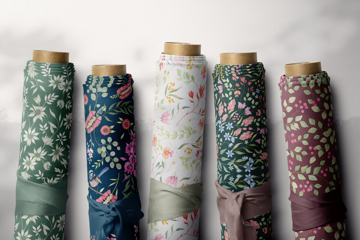 Fabric rolls x 5