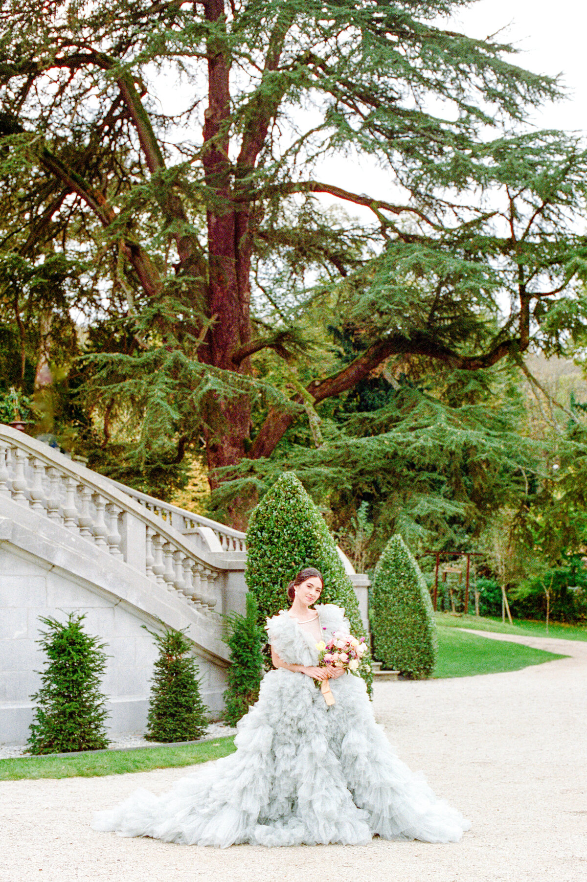 Bridal session at Château Bouffémont photographed by Lake Como Wedding photographer