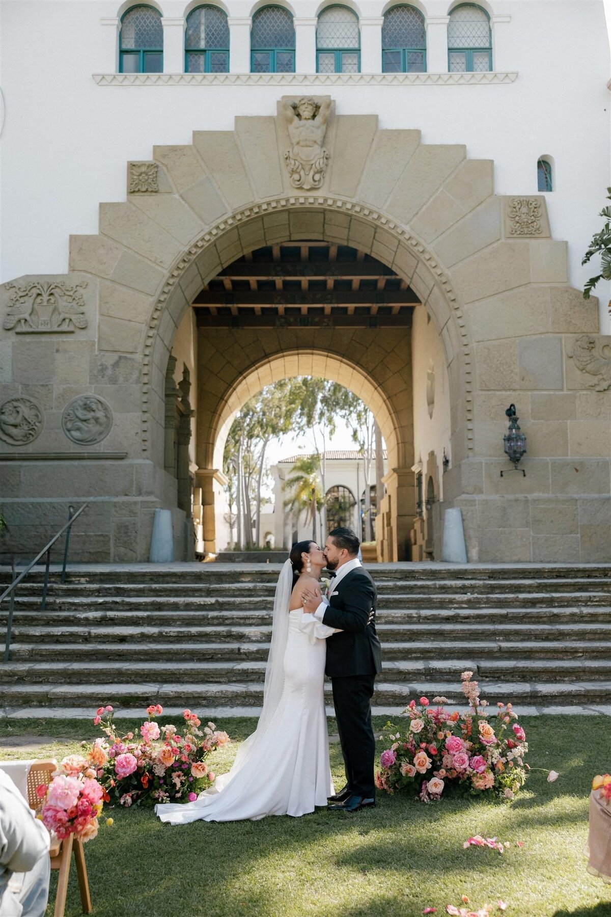 Santa Barbara Courthouse wedding ceremony - 50