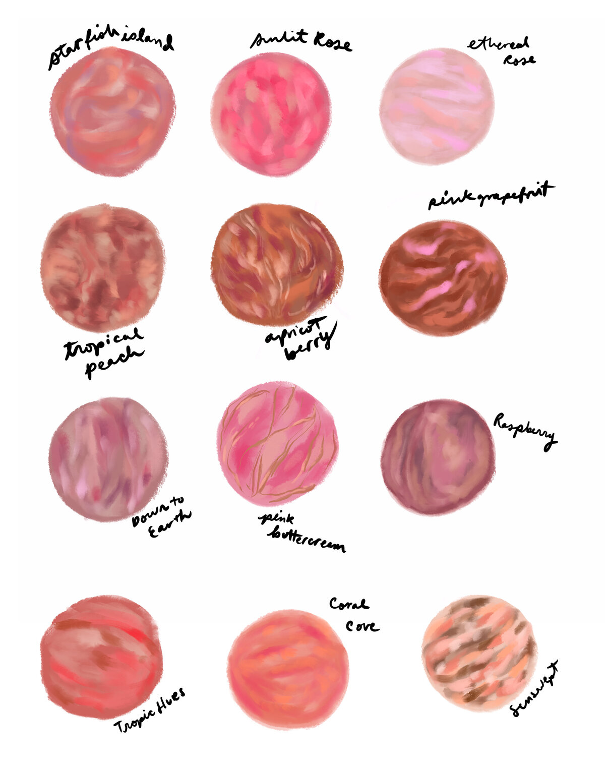 Blush Cake Pans Melange Shade Range_