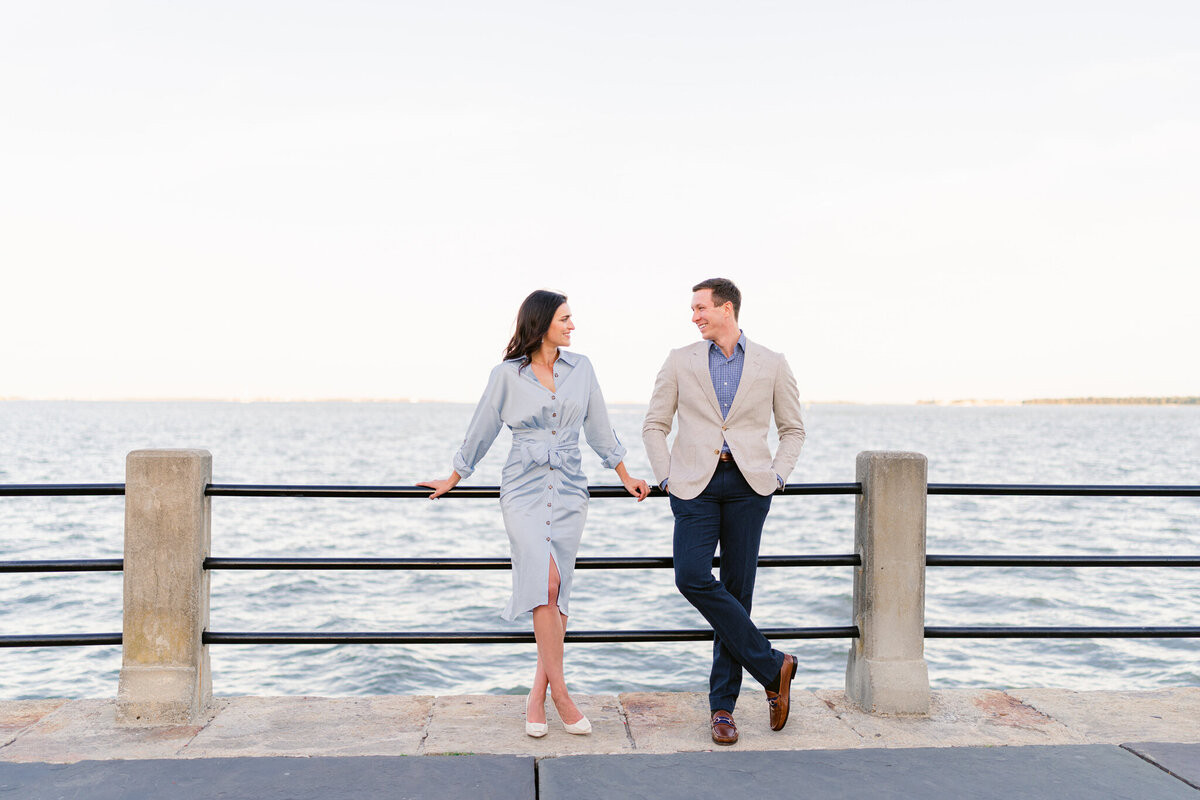 Luxury Charleston Engagement Session - Rainbow Row -5