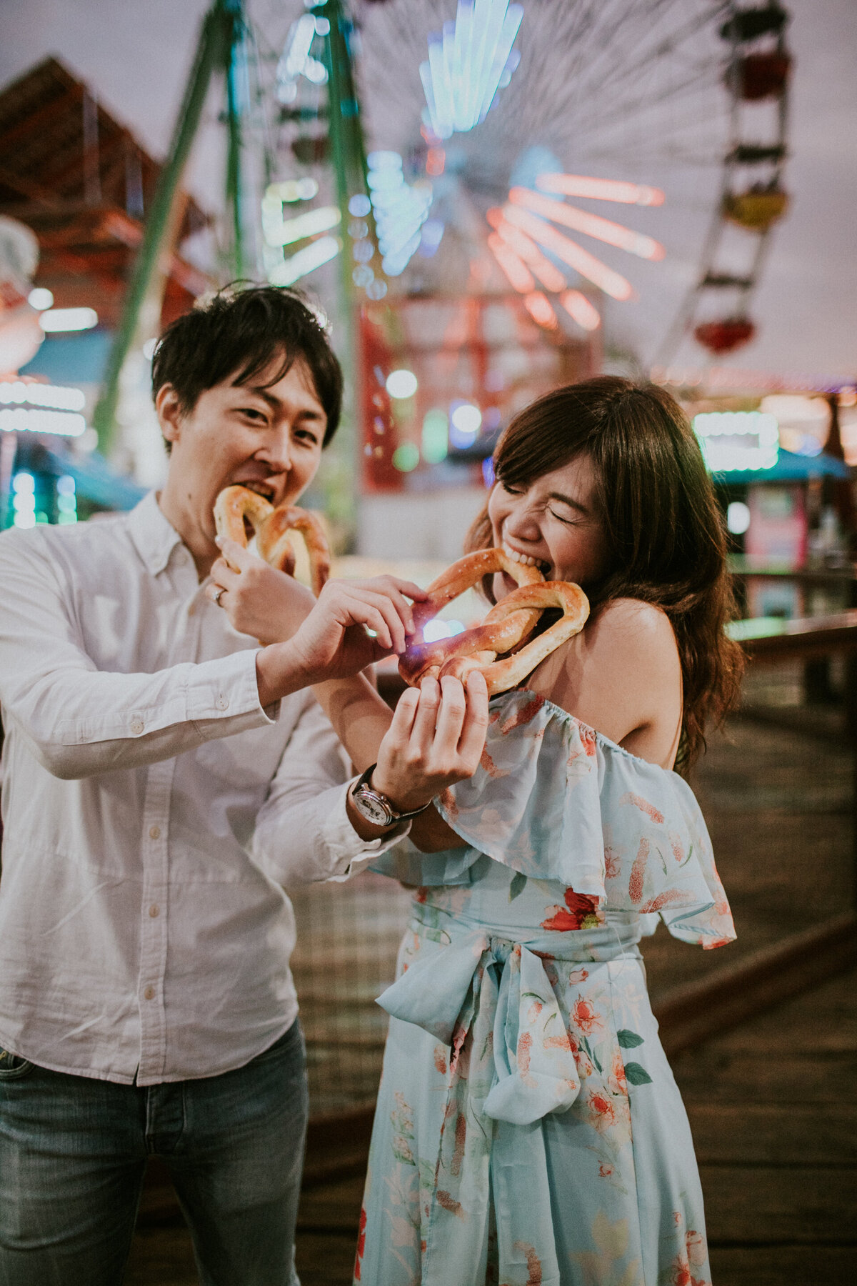 Santa Monica Pier Engagement Photos-33