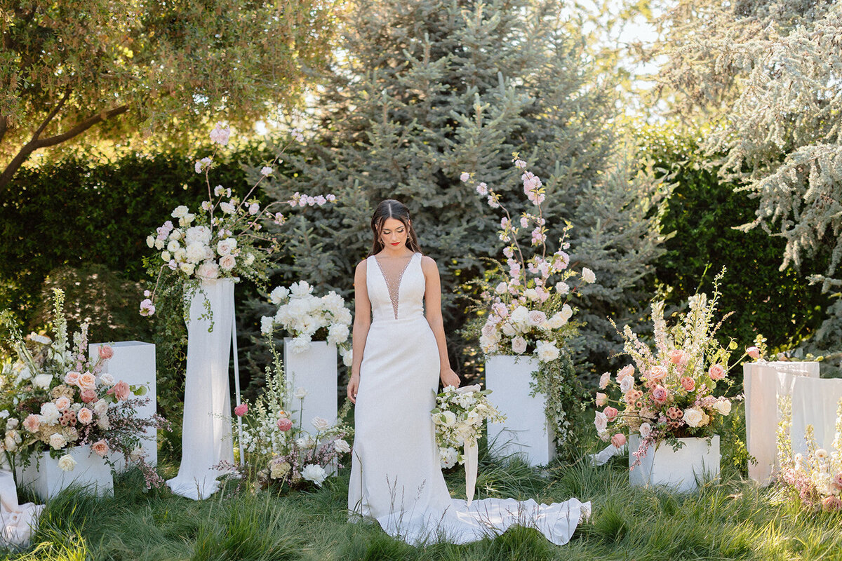 Bride and ceremony arrangements | Bella Fleur