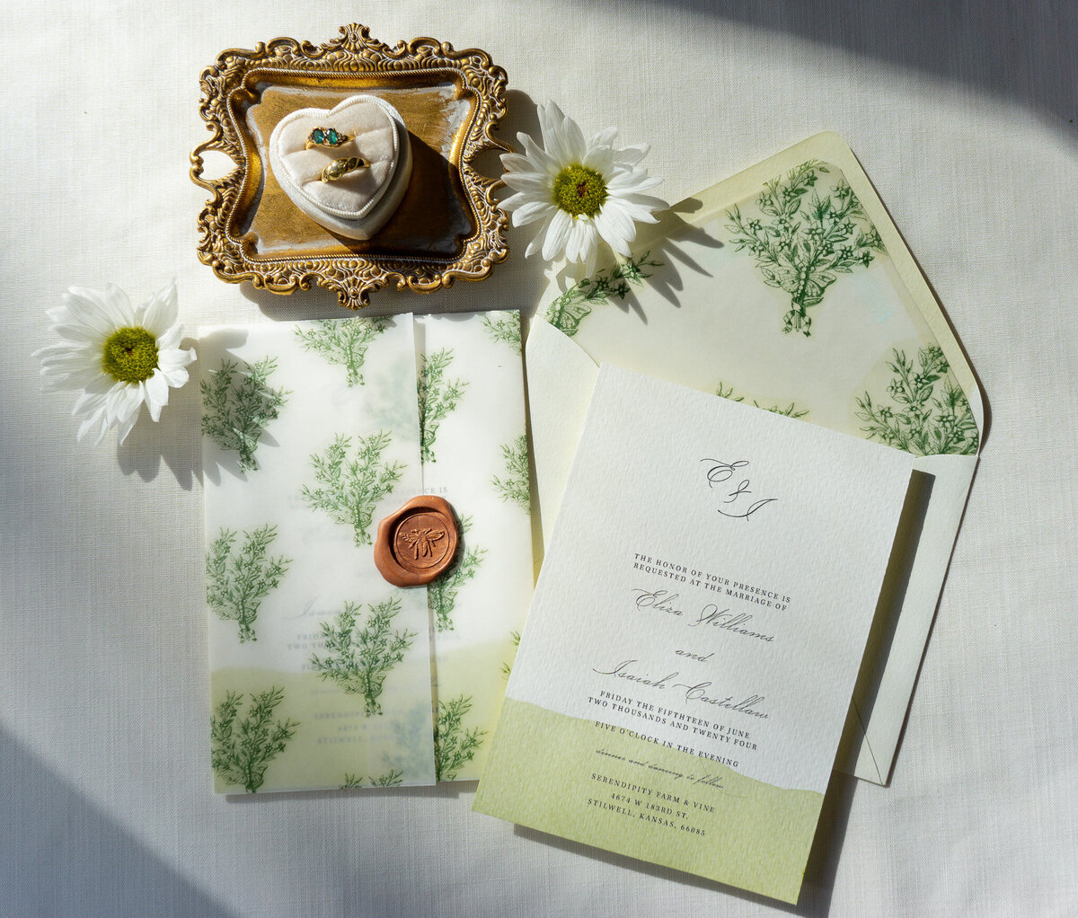 Wedding Invitations elegant watercolor