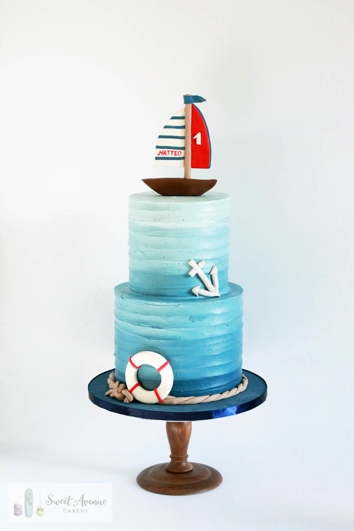 nautical birthday cake