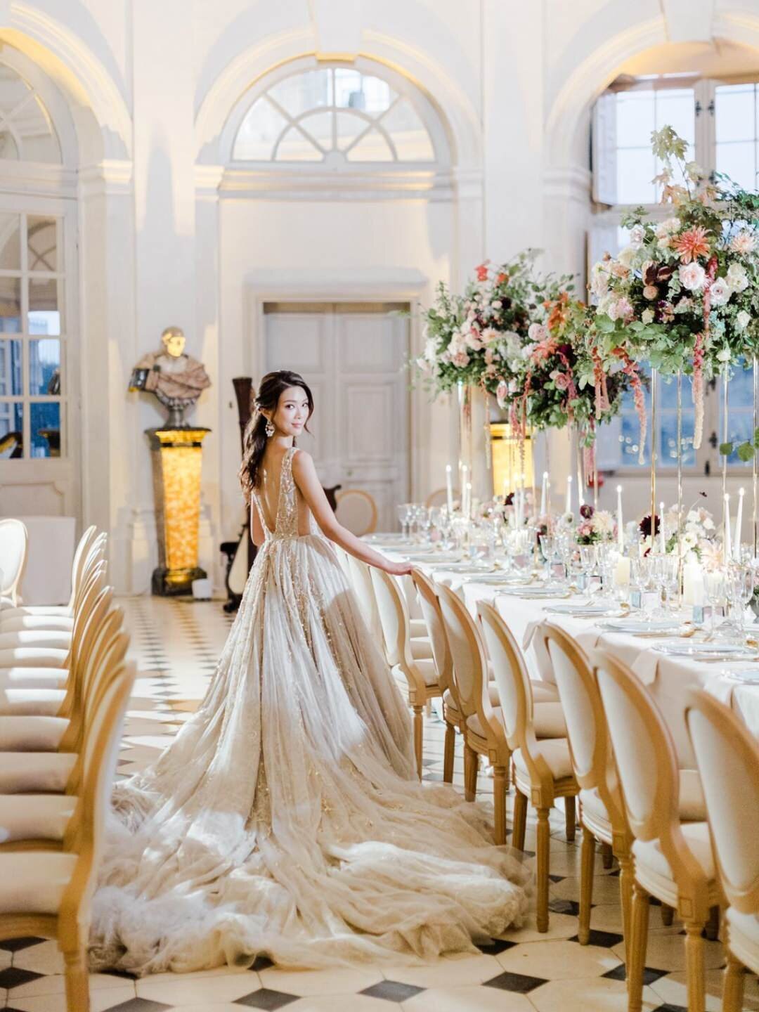 Fairytale Castle Wedding Chateau de Vaux-le-Vicomte France by @alejandrapoupelevents 26