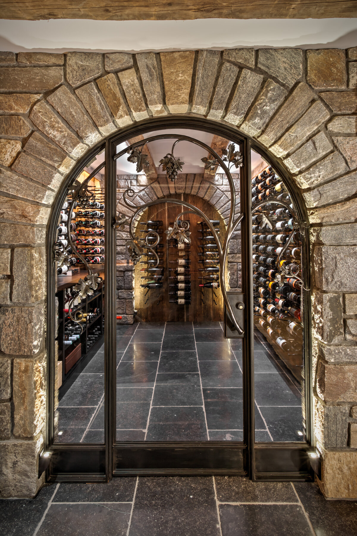 entrance to wine cellar