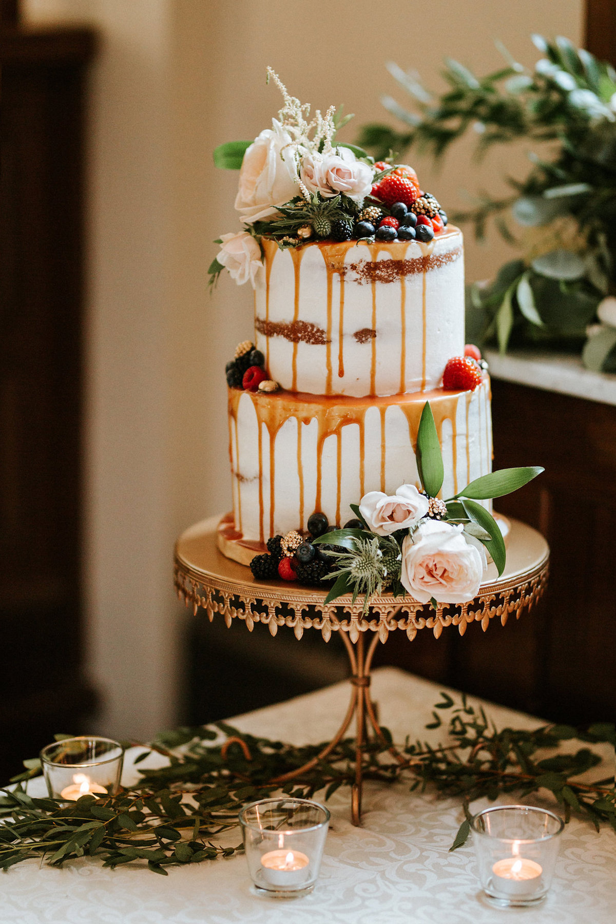 Whippt Wedding Cake - Semi-Naked design with drip