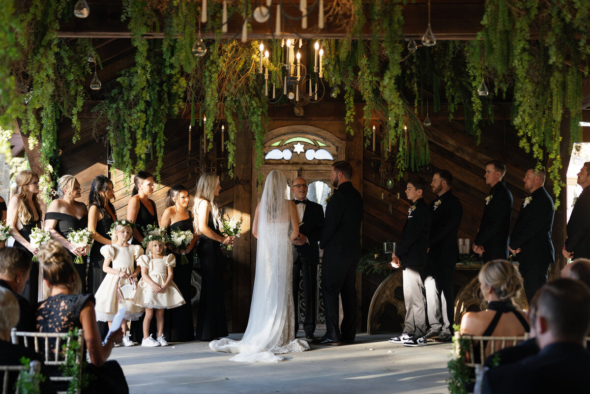 ceremony at two streams one heart ranch