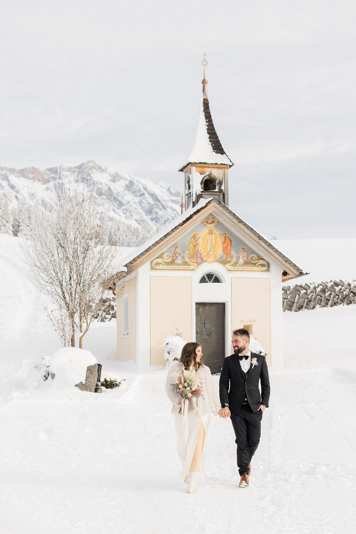 Winter Elopement Photography Alps Austria