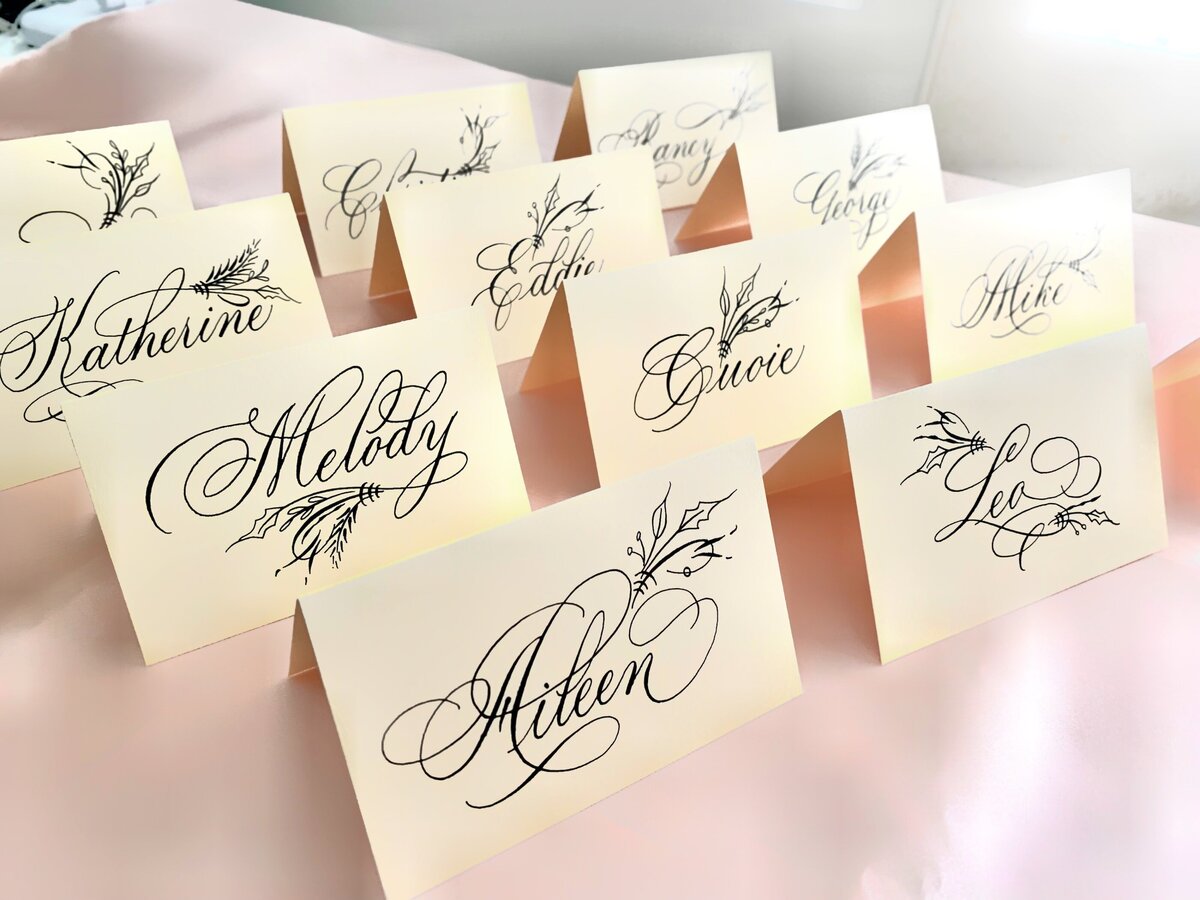 Calligraphy place cards 2