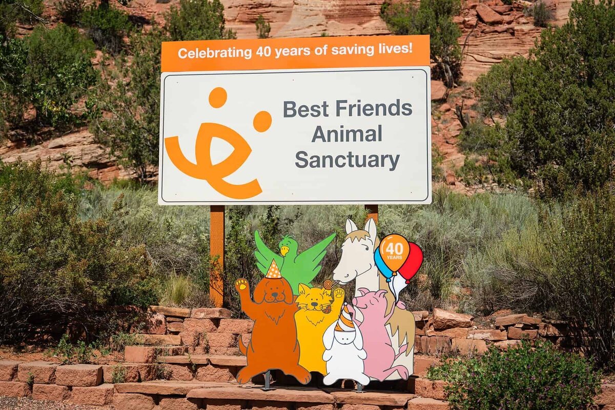 Best Friends Animal Sanctuary sign