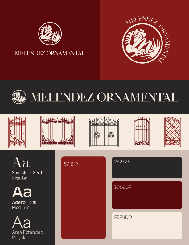 VisualBrand Identity for Melendez Ornamental