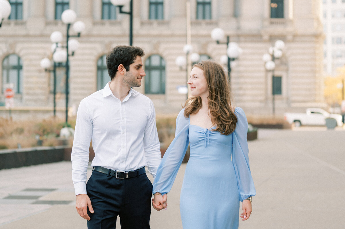 Old Courthouse Engagement Session in Downtown Cleveland-19