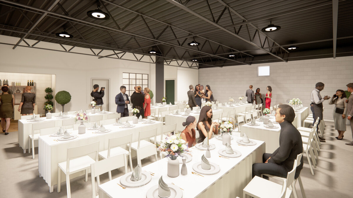 Main Reception Space- Styled for Event