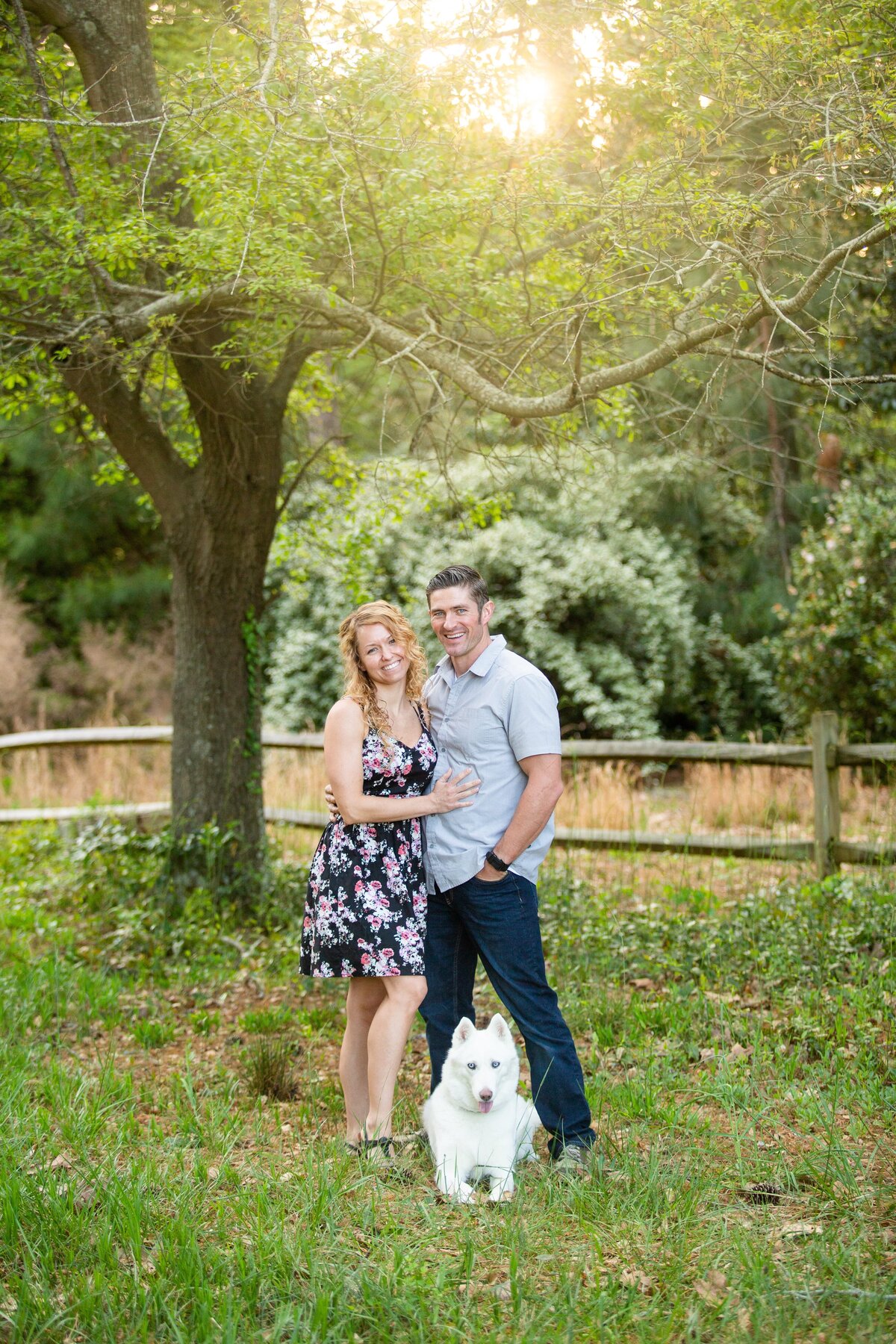 engagement-photos-with-dogs-southern-pines