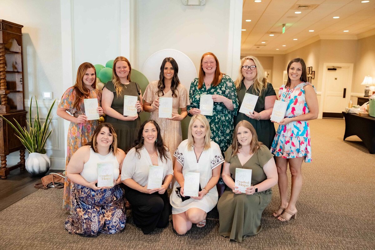 Ashley Opliger Cradled in Hope Book Launch Party, biblical book for grieving moms, miscarriage, stillbirth, infant loss, christian author (41)