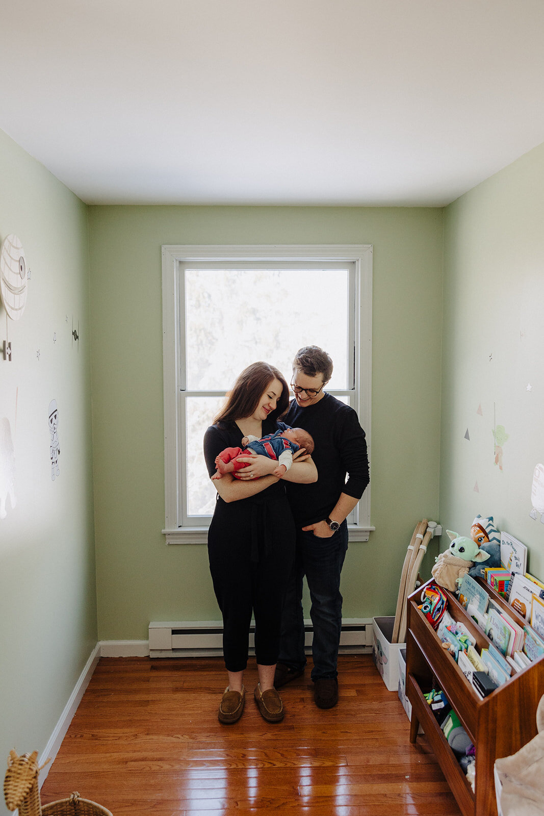 Winter at home newborn session in the Finger Lakes