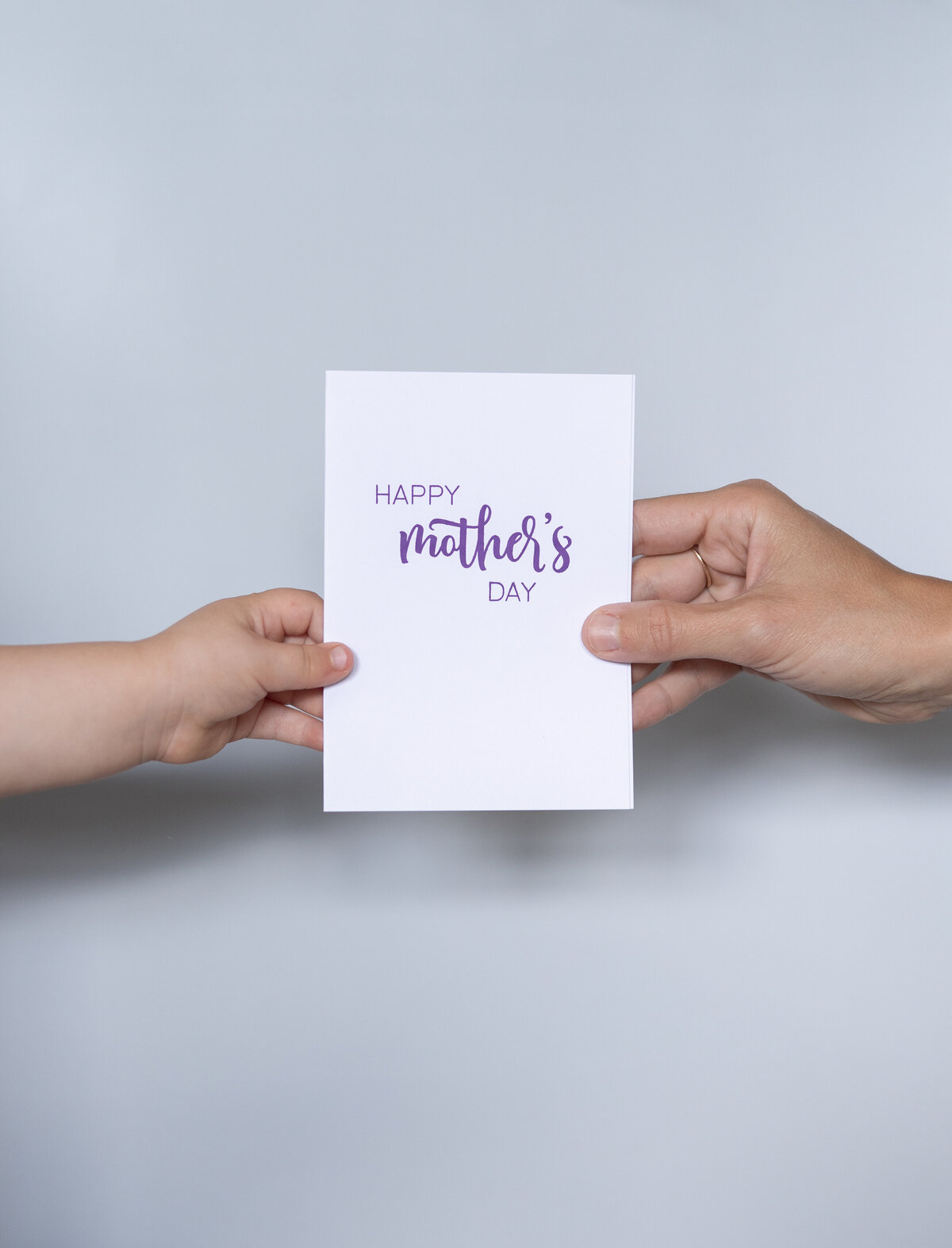 product photography photoshoot for mother's day card