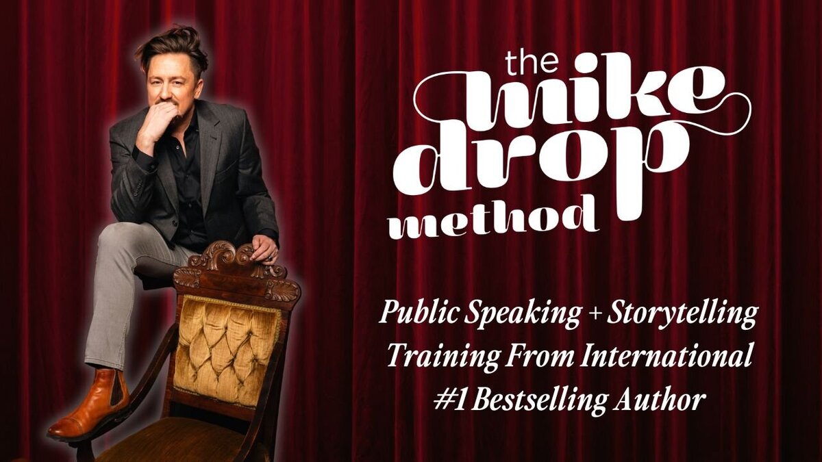 Mike Drop Ricky The Mike Drop Method Public Speaking Storytelling Course and Training