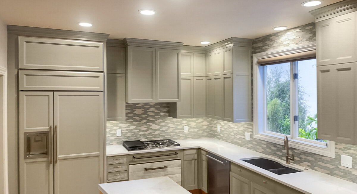 Appleton kitchen reno gray painted cabinets 