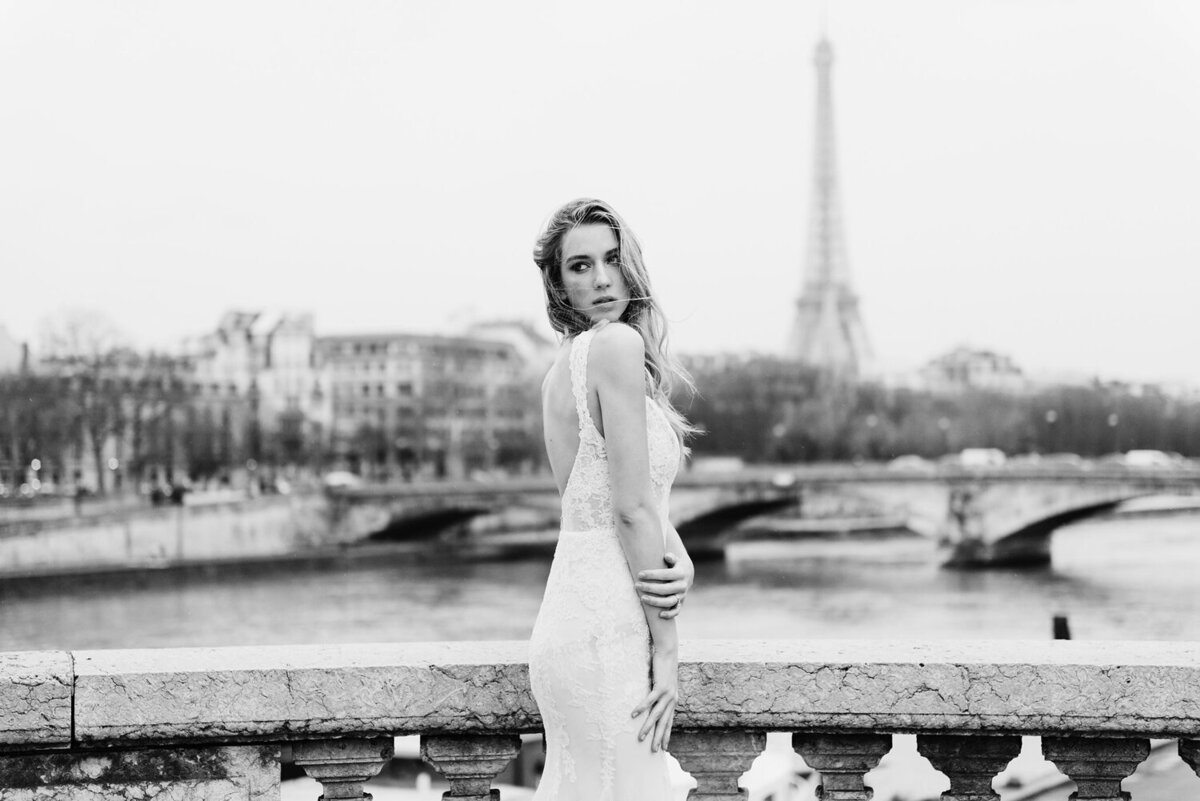 Katie Mitchell, Monique Lhuillier Bridal Paris France Wedding Trine Juel Hair and makeup 23