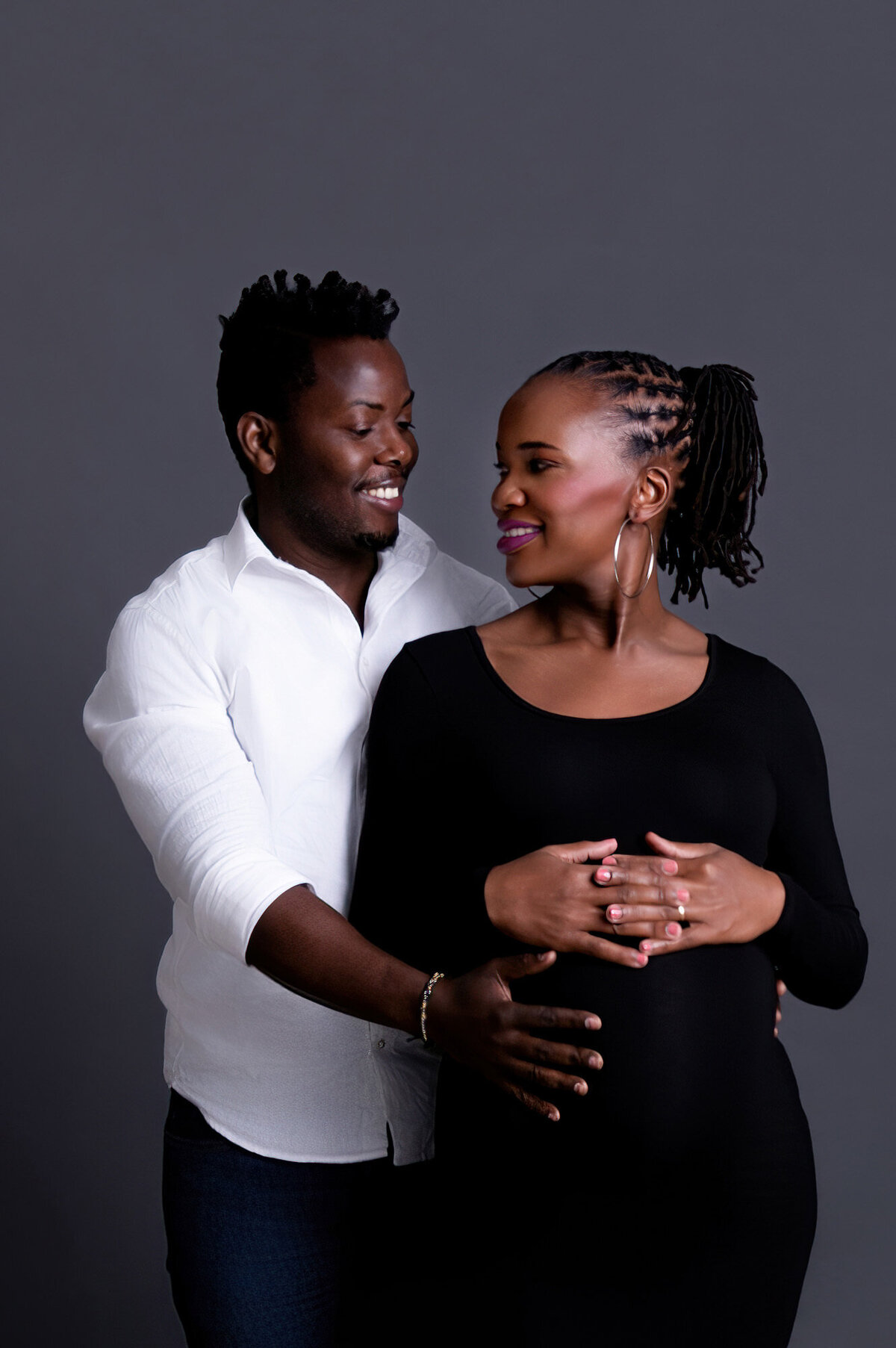 Couple maternity portrait by Pretoria maternity photography