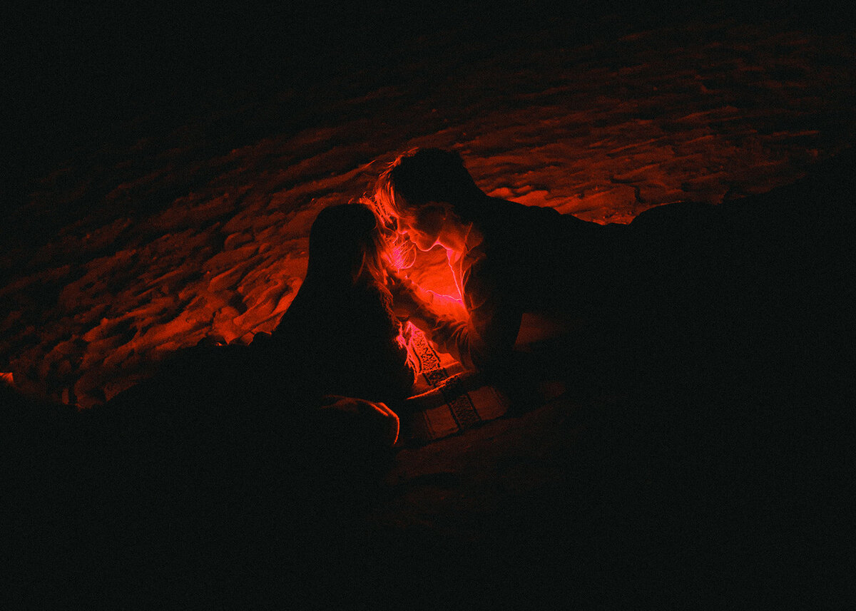 The most stunning sunset couples session with Molly and Cyrus on Honeymoon Island in Clearwater, FL