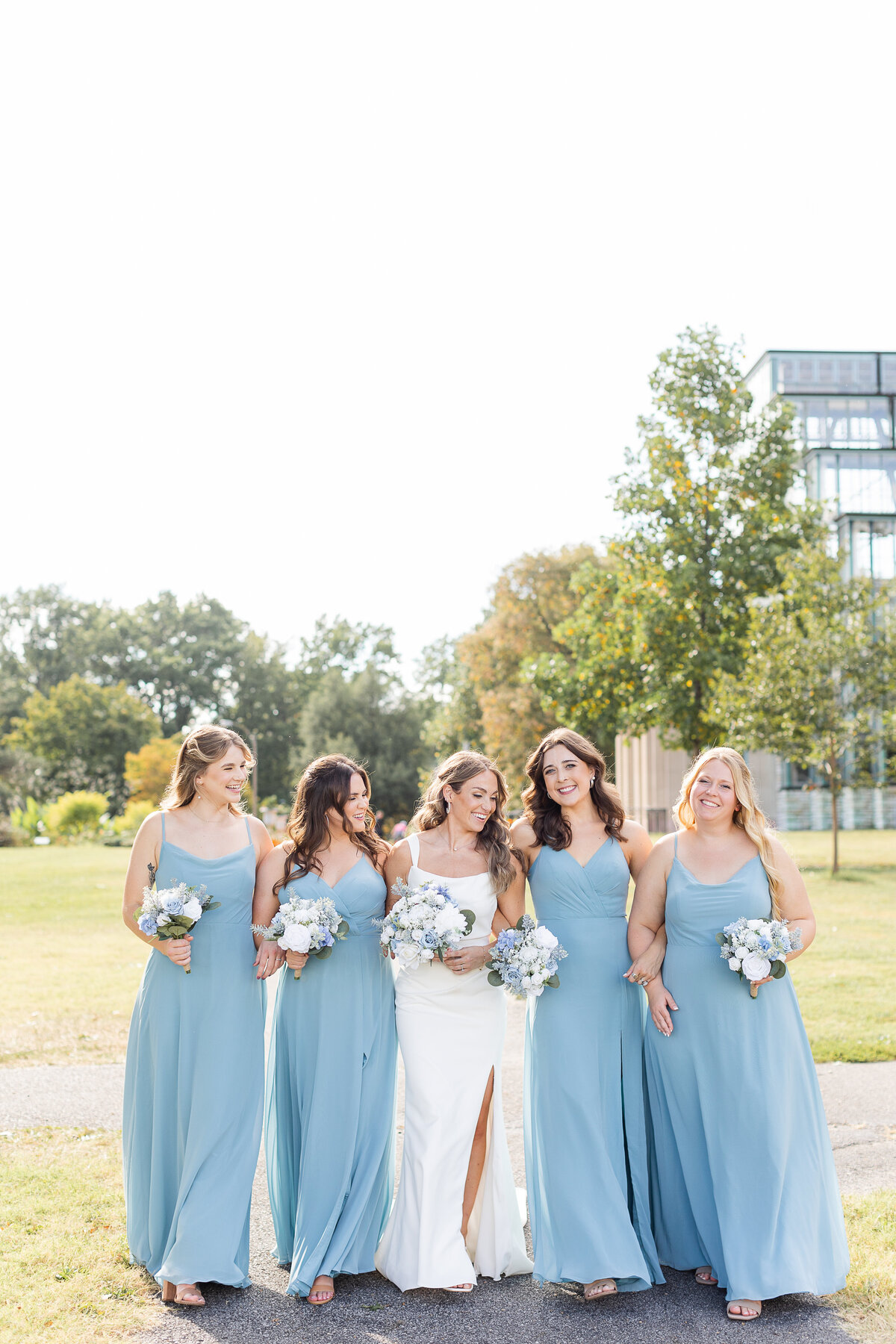 Wedding party photos Jewel Box St. Louis
