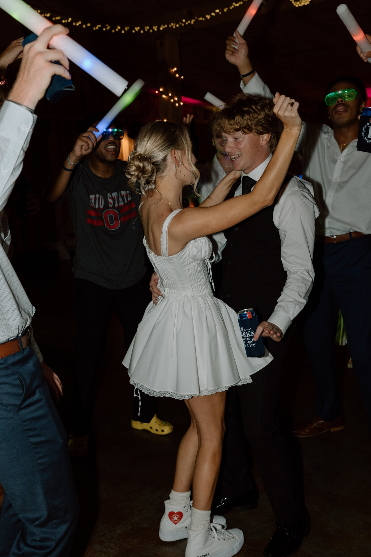 Bride and groom share a dance
