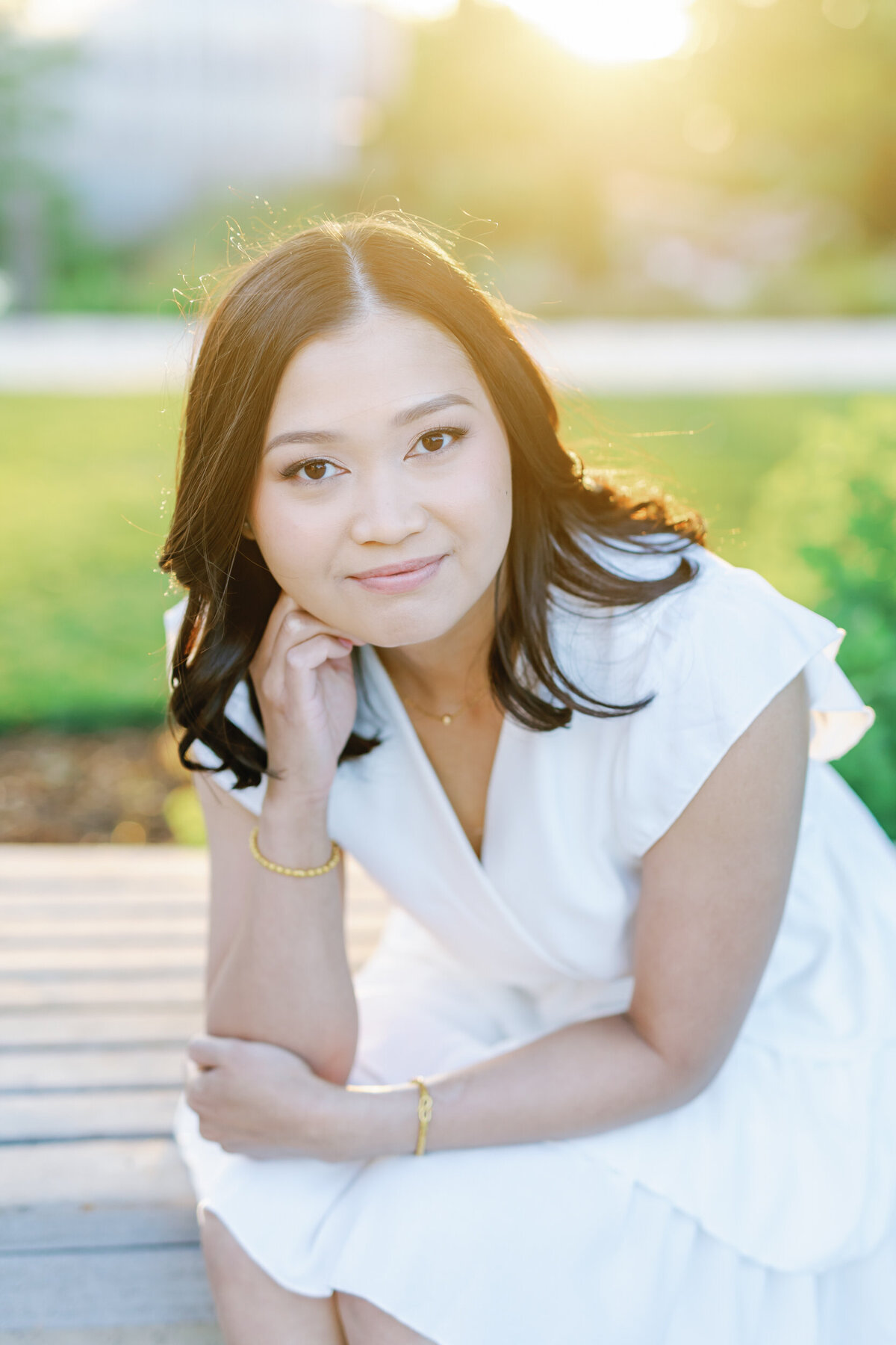 OU Senior photoshoot - Myriad Gardens OKC - Amanda Hitchen Photography-15