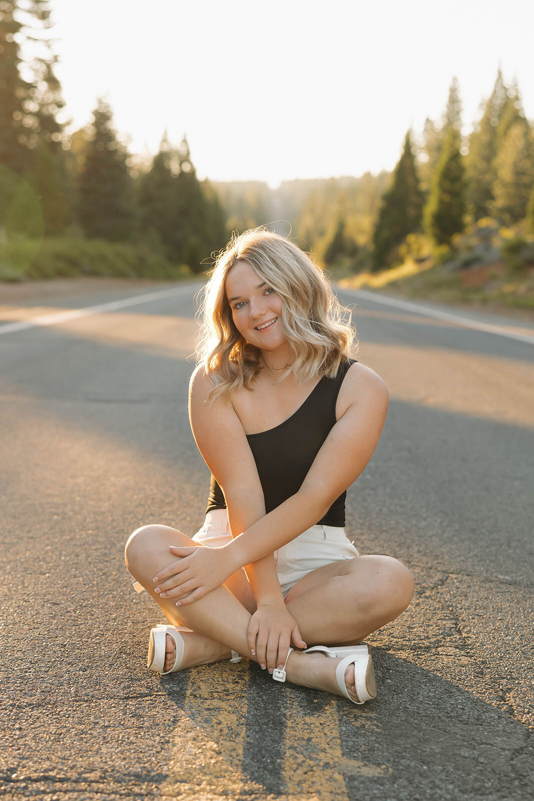 Senior portrait outdoors