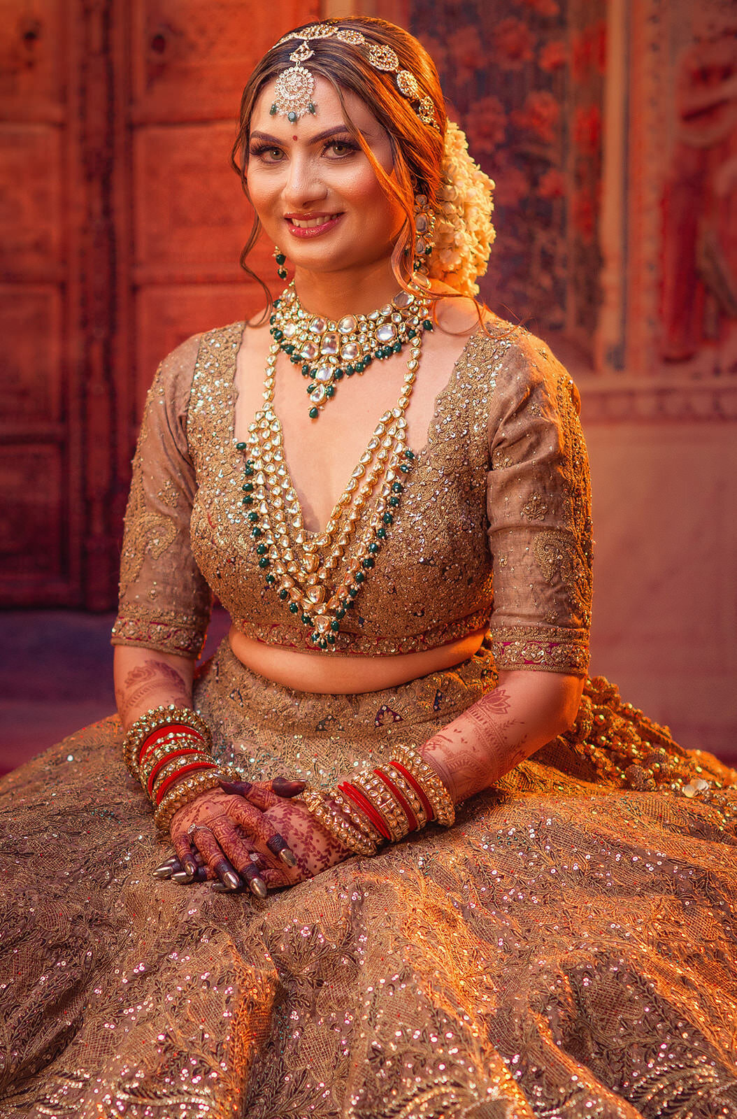 Toronto indian bridal portrait