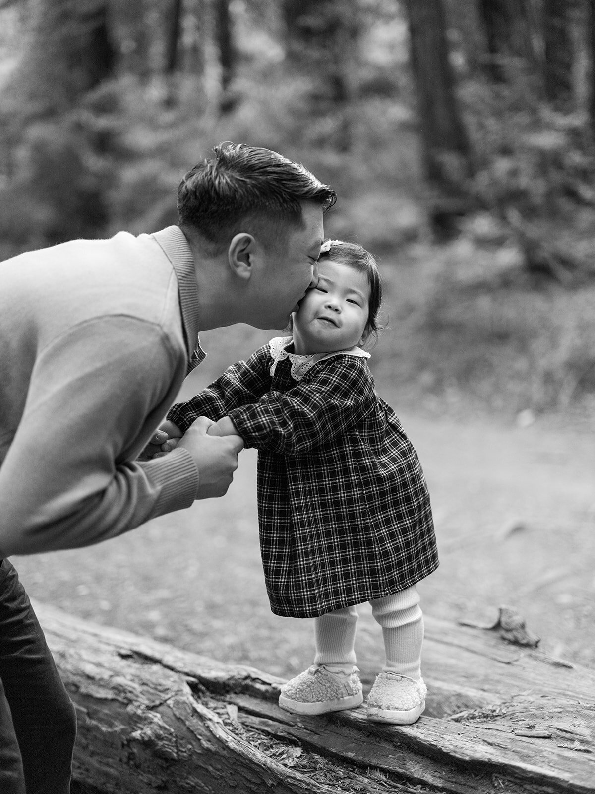 Dad daughter redwood session East Bay family photography Oakland