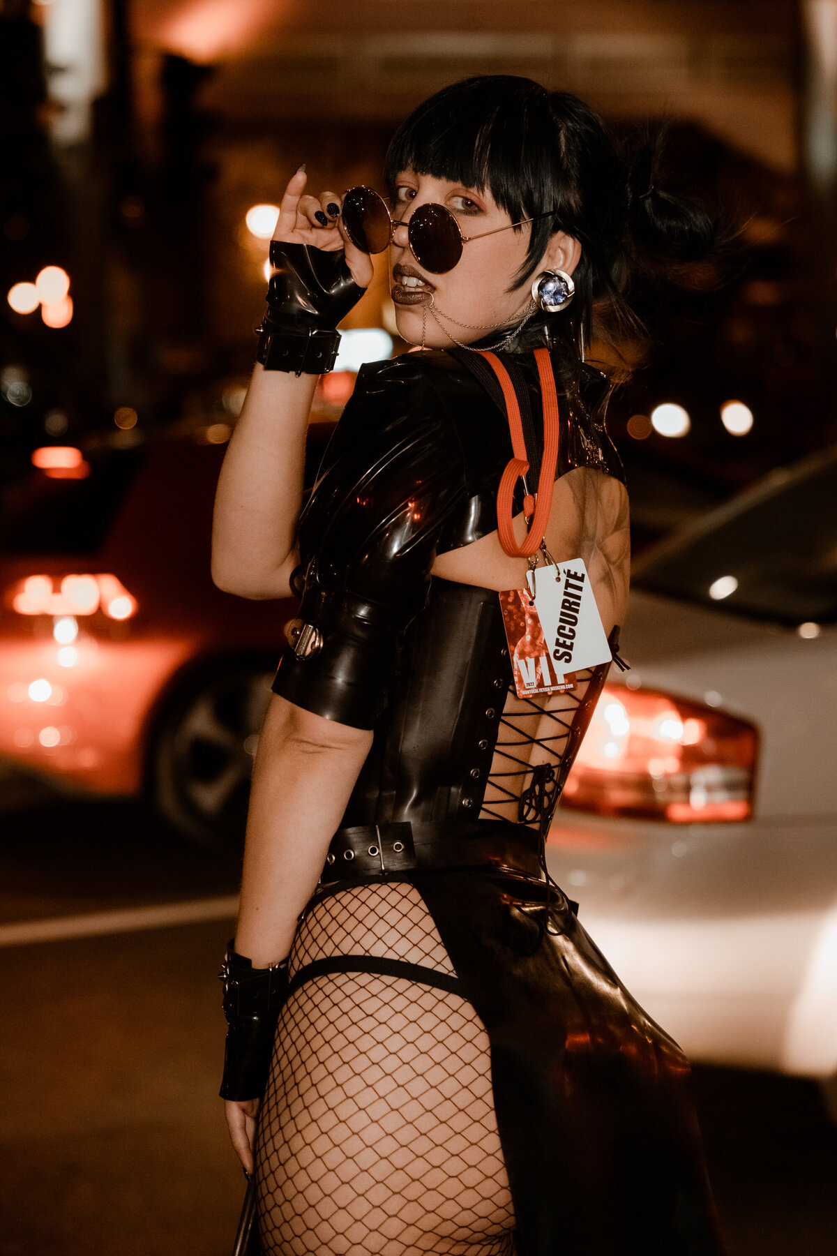 Photo de rue Montreal Fetish Weekend MFW Participante sexy