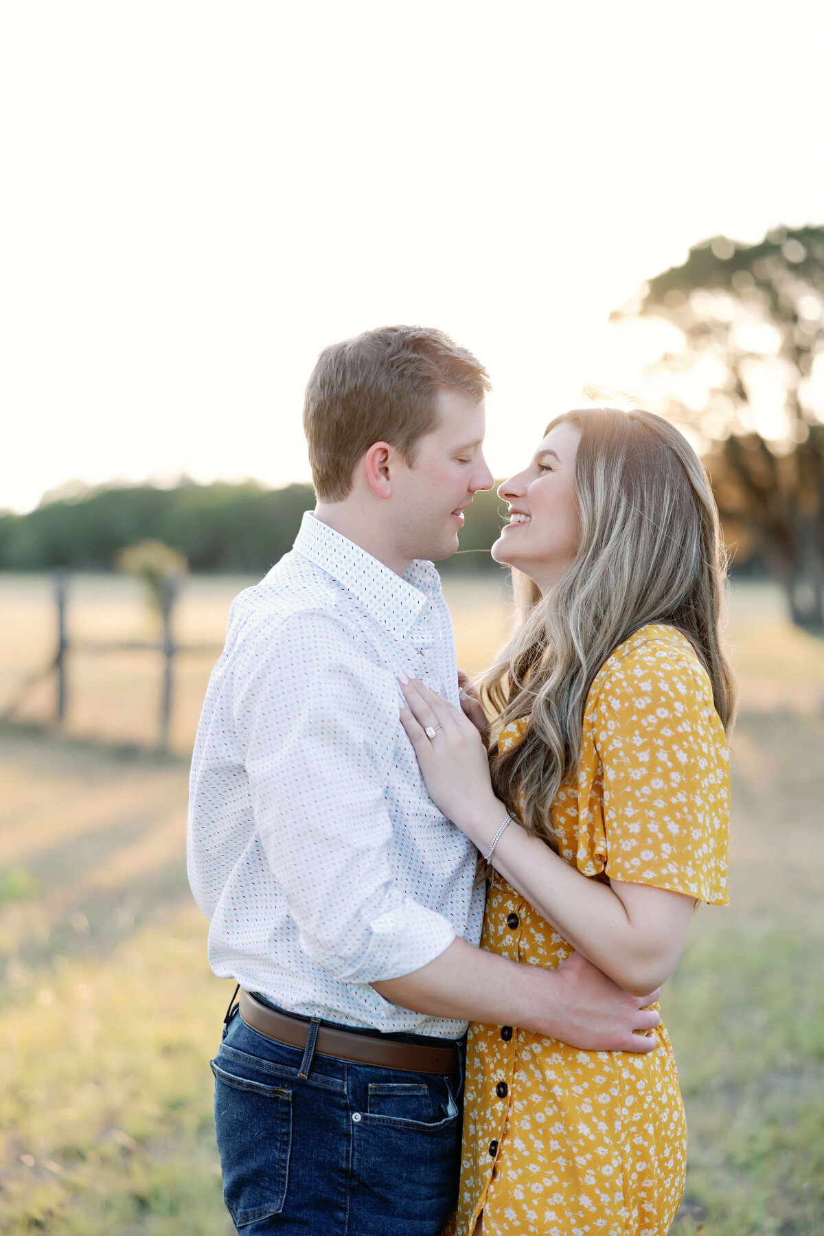 sunset engagement session at Dripping Srpings