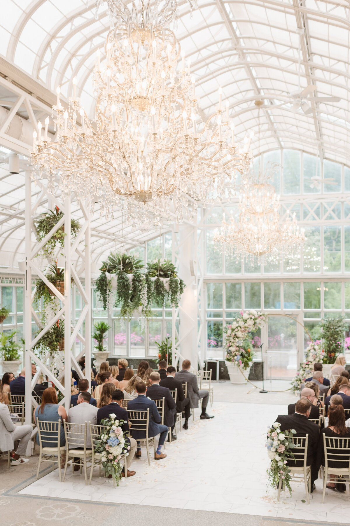 dreamy wedding photos at the madison hotel conservatory NJ