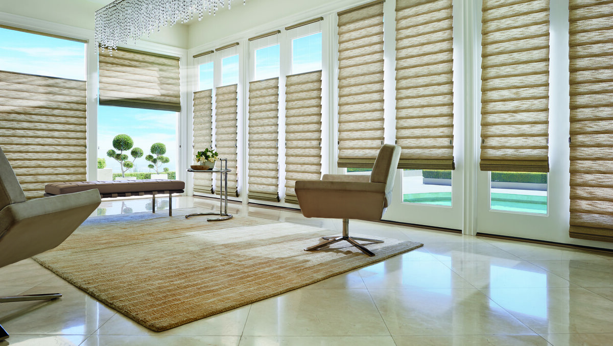 Living space window shades