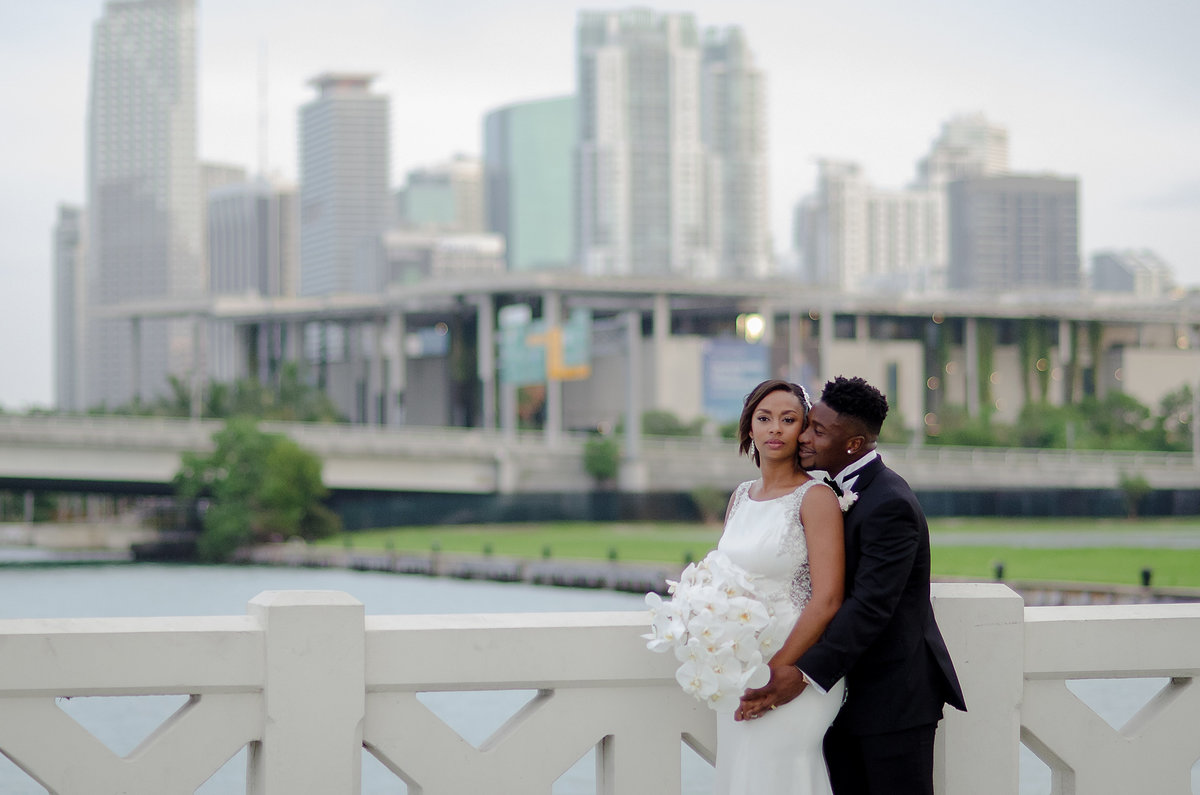 NFL Miami Dolphins Brandon Radcliff ShaKyra Radcliff Briza on the Bay Wedding Andrea Arostegui Photography-206