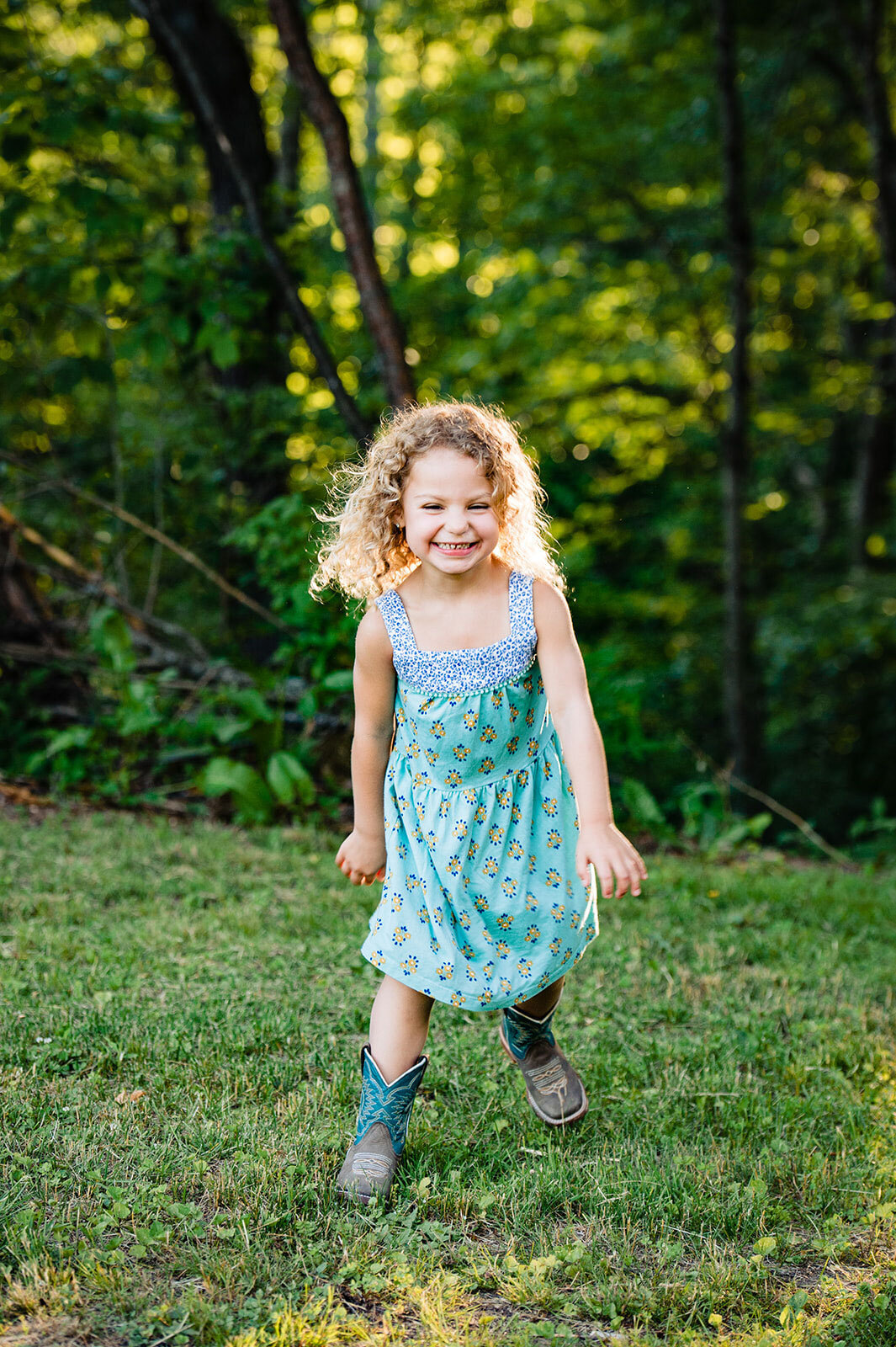 young girl dancing in cowboy boots vermont